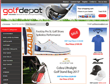 Tablet Screenshot of golfdepot.co.uk